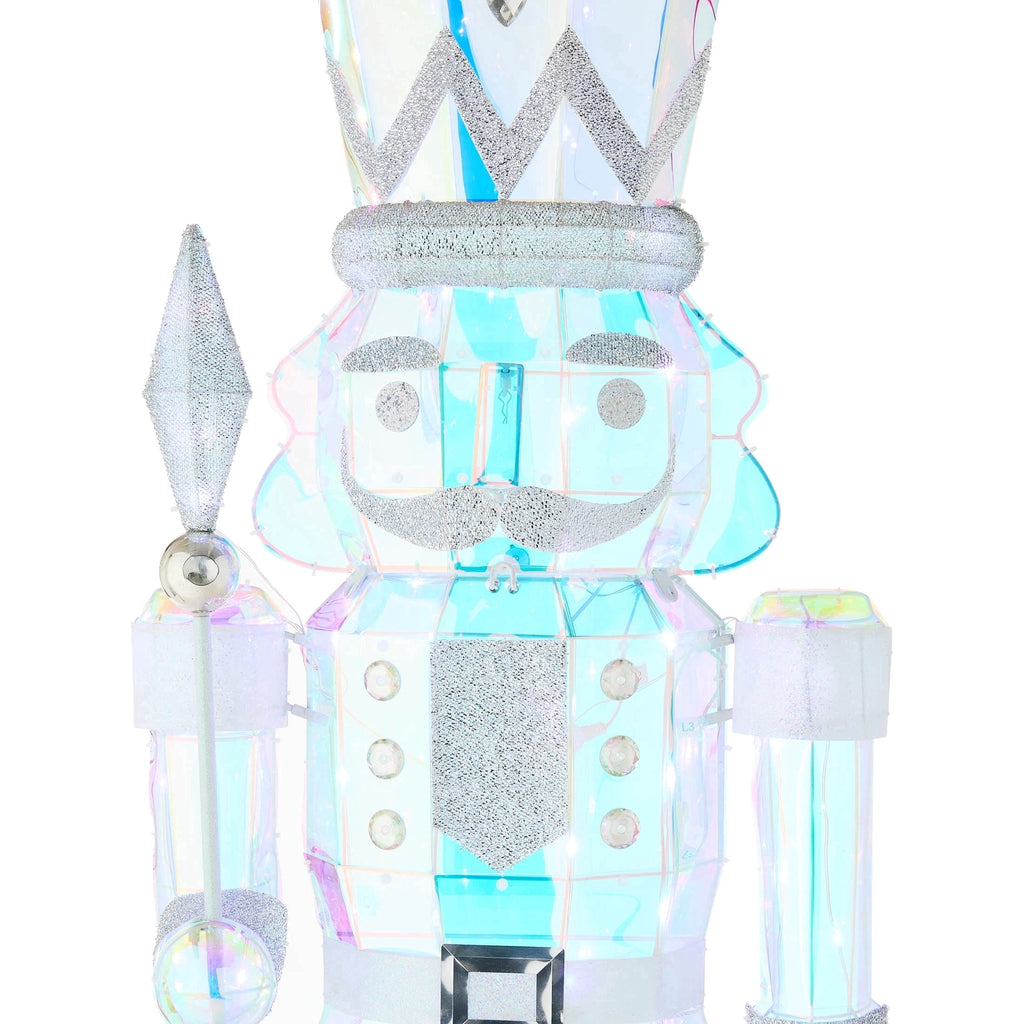 LED Lighted Prism Nutcracker Christmas Decoration, Iridescent, 72", by Holiday Time