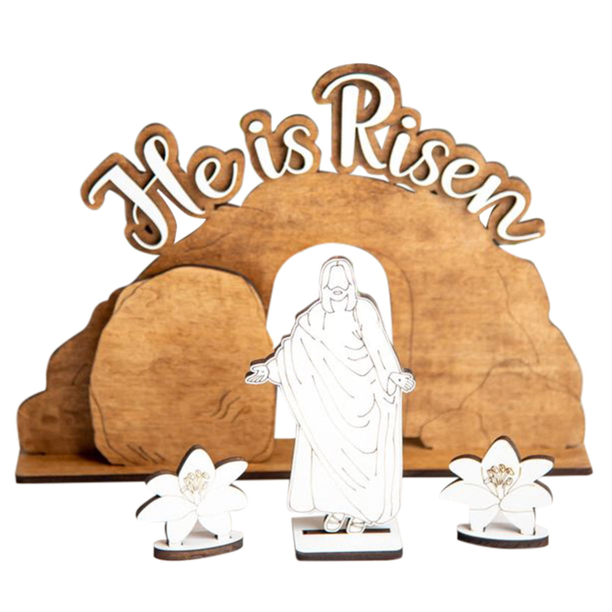 easter gifts for adults Resurrection Scene Easter Resurrection Scene Wooden Decoration Easter Decoration Home Ornament