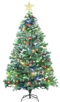 6.5 ft Christmas Decor Full Artificial Christmas Tree Star Topper with 80 Pinecones & Tree Topper, Premium PVC Branch Tips for Spacious Living Room, Grand Foyer and Holiday Event Display