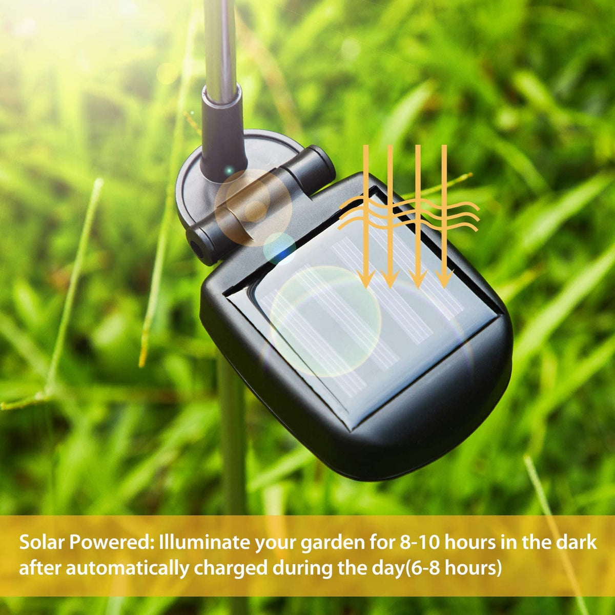 QiShi Solar Garden Lights Tree Outdoor Multi-Color Changing LED Stake Lights Flower for Garden, Patio, Yard and Decoration Solar Flickering Tree Lights (Tree,2 Pack)