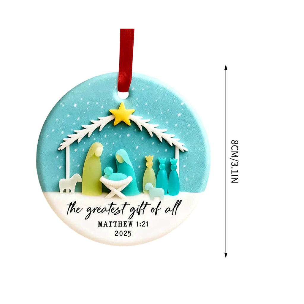 Ireezec Nativity Scene Christmas Decorations for Home, Church, and Outdoor Nativity Set with Stable and Figures for Holiday Yard Display Nativity Christmas Decor
