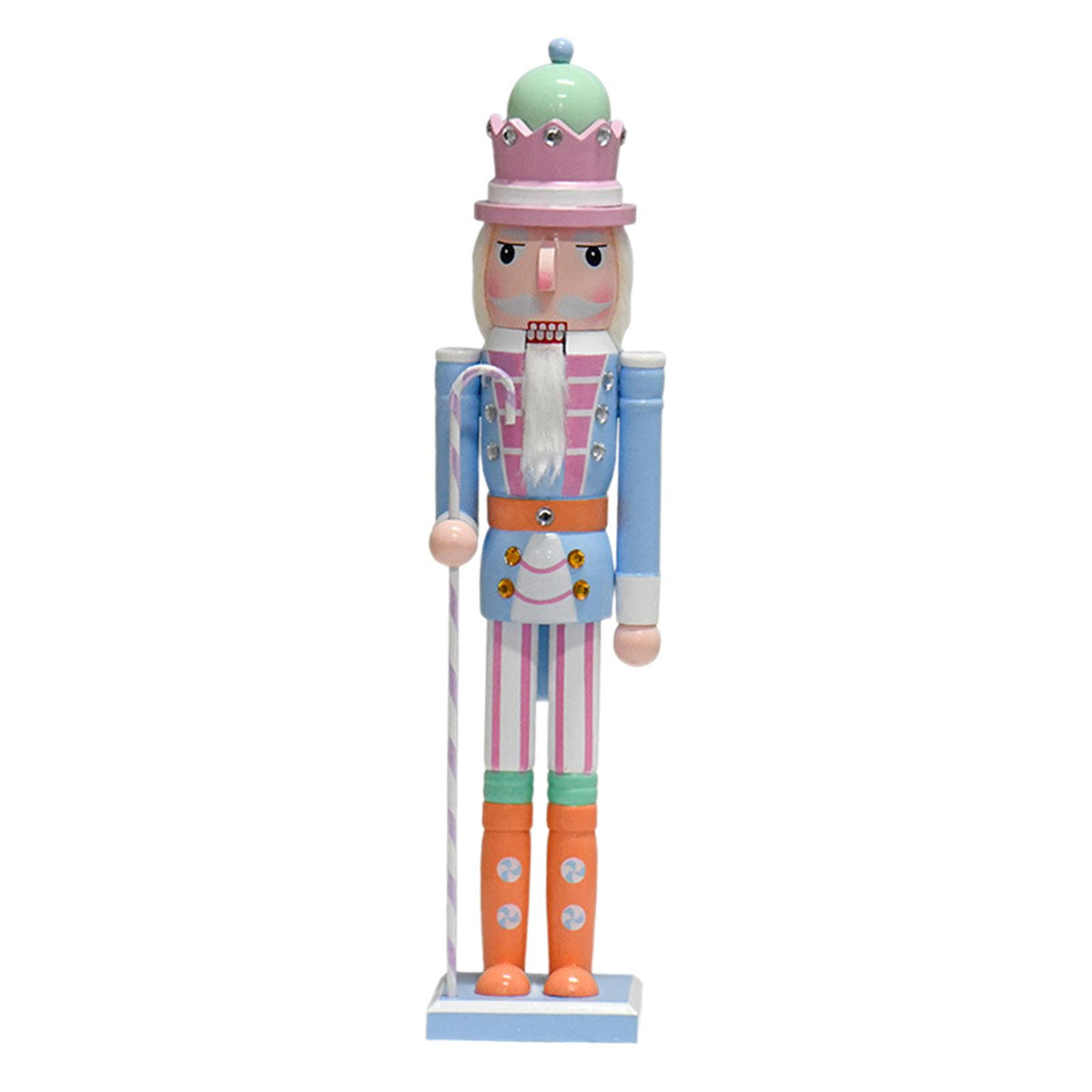 QSTDGVPW Nutcracker Figurine Christmas Decorations Desk Ornament Crafts Table Centerpiece Blue