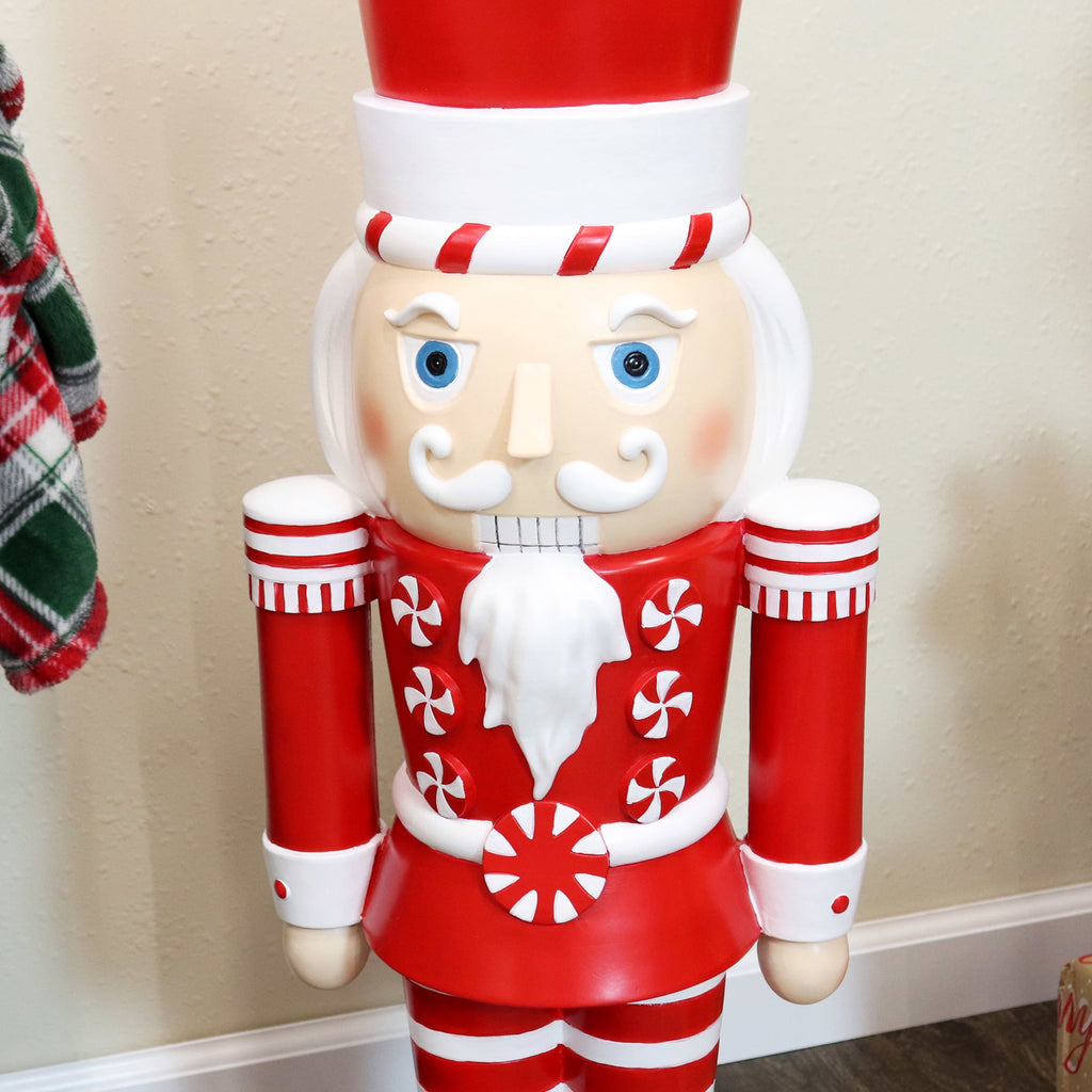 Sunnydaze Polyresin Alfonso the Noble Christmas Nutcracker Statue, 36"