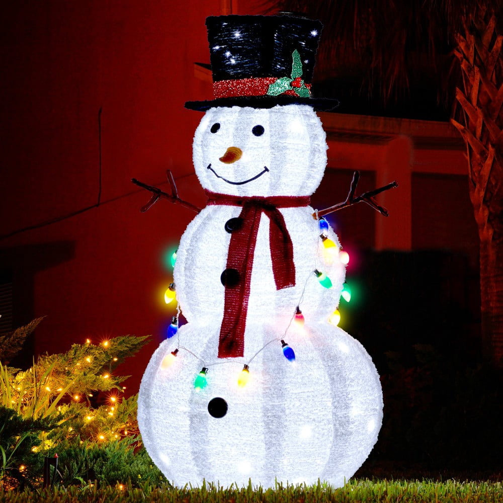 JOY Letter Sign Decoration - Lighted Home Scene Yard Sign Decor with Warm White Light - Indoor Outdoor Christmas Display for Lawn Garden - 47.2in Tall