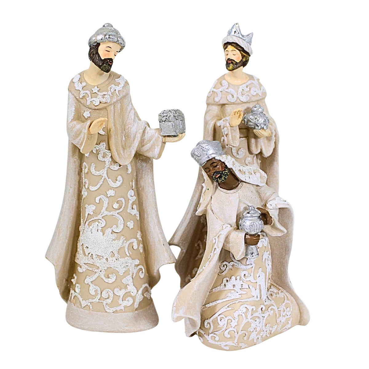 Nativity Sets Exclusive 7-Piece, Features The Holy Family with The 3 Kings and a Gloria Angel, 7.5-Inch