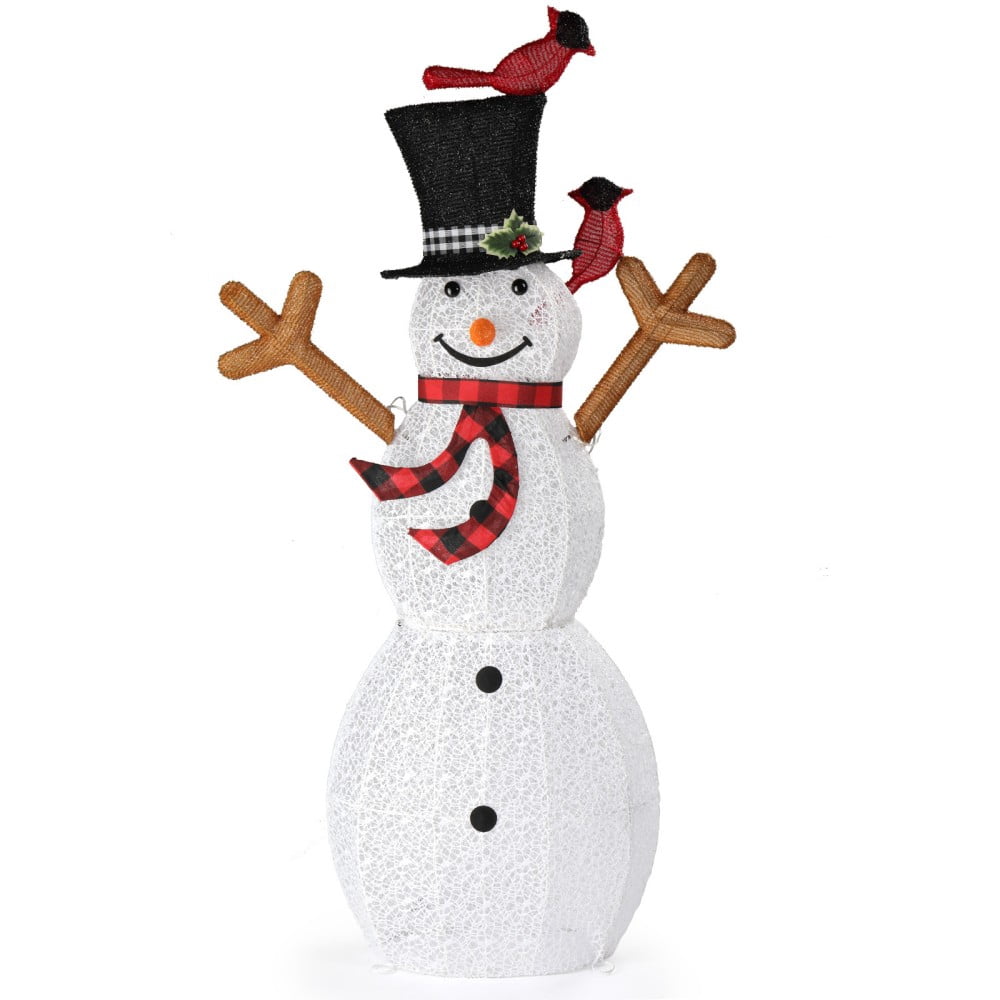 JOY Letter Sign Decoration - Lighted Home Scene Yard Sign Decor with Warm White Light - Indoor Outdoor Christmas Display for Lawn Garden - 47.2in Tall
