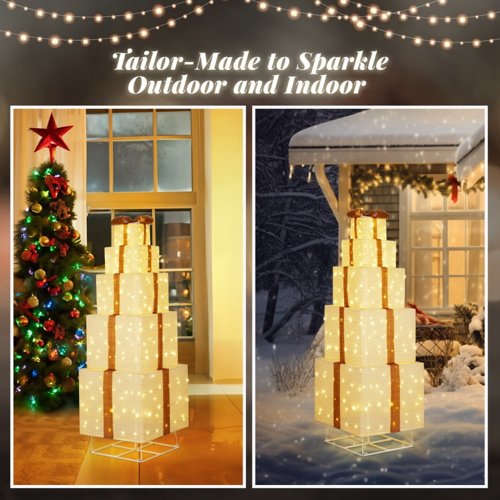 JOY Letter Sign Decoration - Lighted Home Scene Yard Sign Decor with Warm White Light - Indoor Outdoor Christmas Display for Lawn Garden - 47.2in Tall