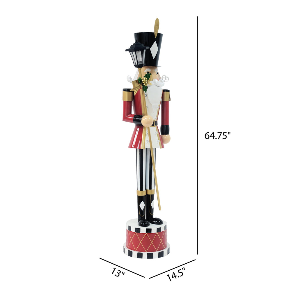 GDF Studio Classic Iron Nutcracker Decoration, Indoor Christmas Holiday Decoration