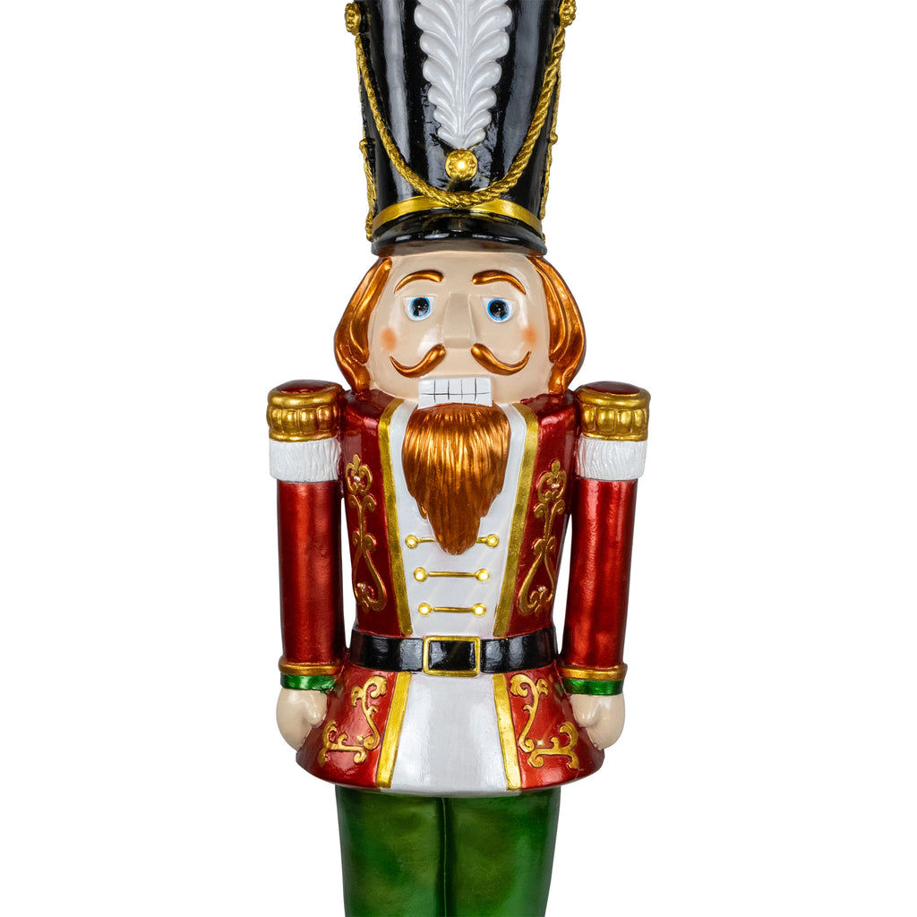 Northlight Commercial Christmas Nutcracker Soldier with Decorative Base - 5.25' - Red and Green