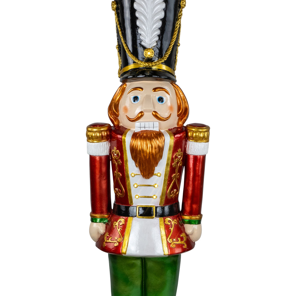 Northlight Commercial Christmas Nutcracker Soldier with Decorative Base - 5.25' - Red and Green