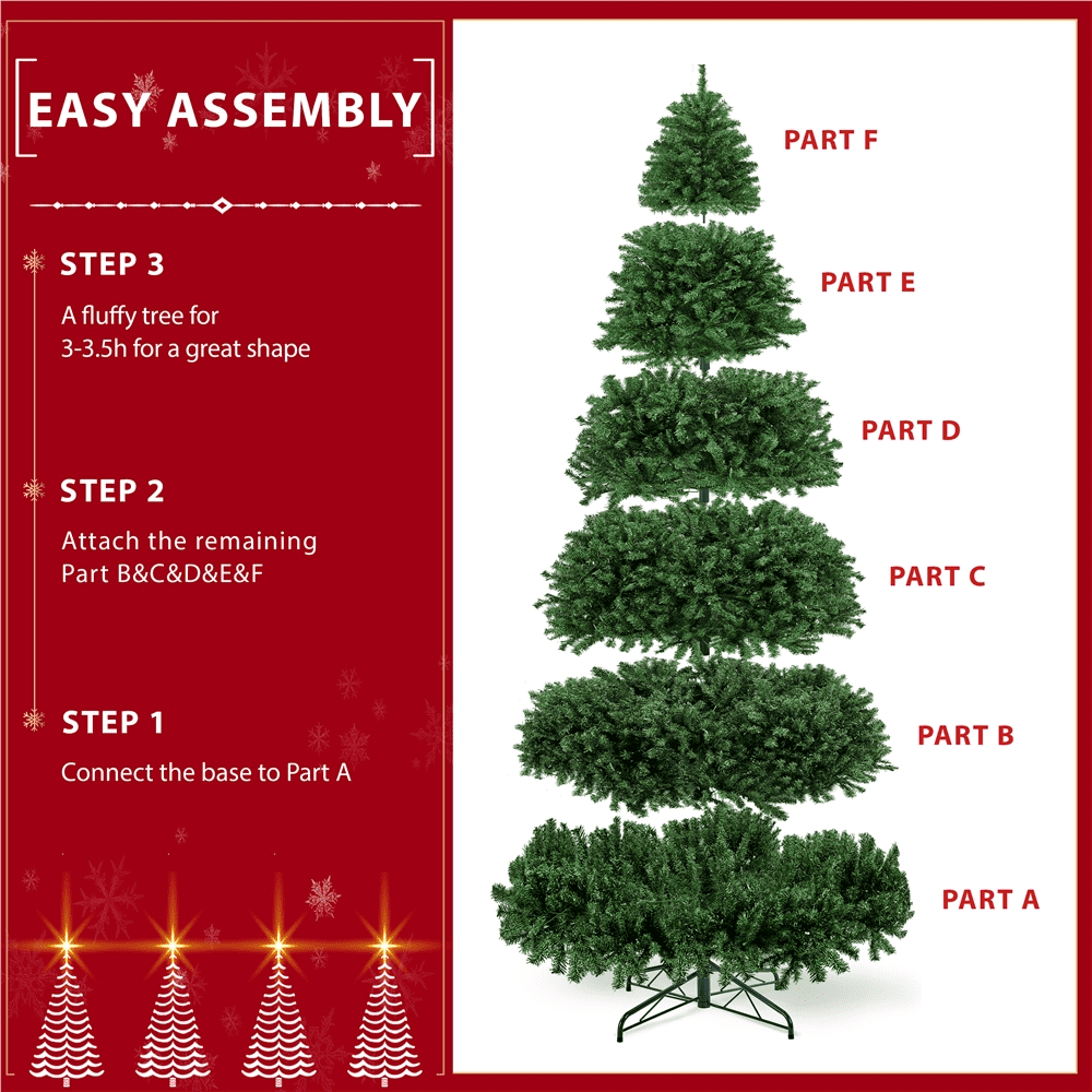 Alden Design 4ft Pre-lit Artificial Christmas Tree with 70 Incandescent Lights, Pink