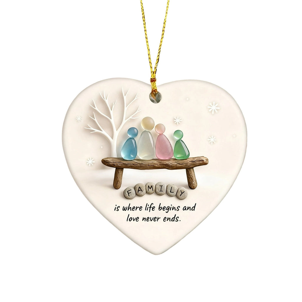 Lunxisen 1 Pcs Sea Glass Nativity: Jesus’ Birth Christmas Ornament,Coastal Inspired Sea Glass Nativity Ornament,Handmade Nativity Scene, with Shells and Starfish
