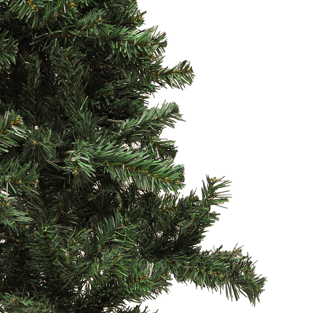 Uforic 6ft Pre-lit Hinged Spruce Artificial Christmas Tree with 1000 Branch Tips & 250 Lights, Remote Control, 11 Light Modes, Green