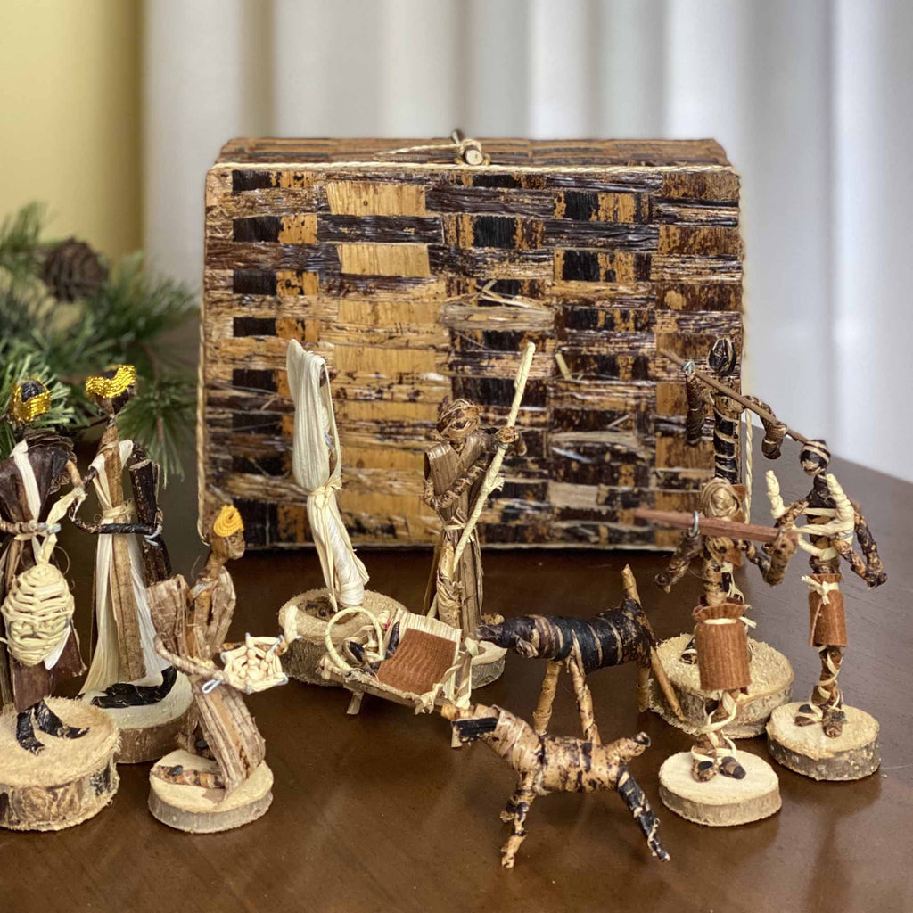 Banana Fiber Nativity Set Esther Kariuki