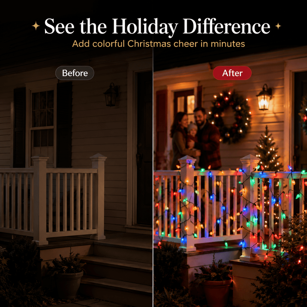 Multicolor C6 Strawberry Bulb Christmas Solar String Lights LED Waterproof Outdoor Decoration Lights for Garden Patio 16.4 FT 50 LED