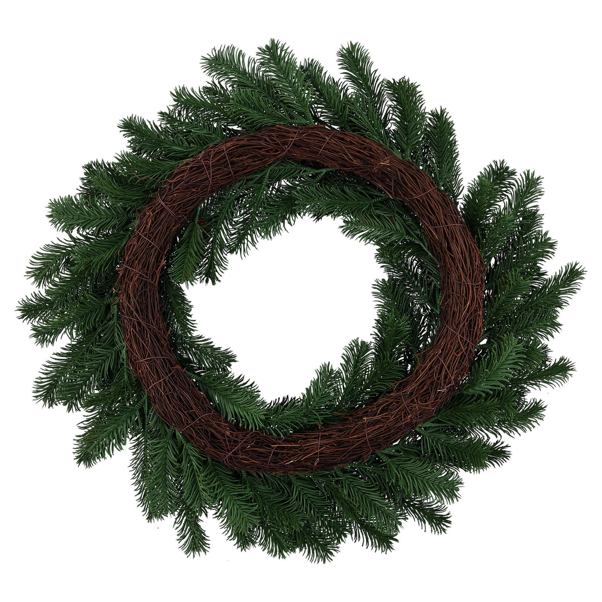 Natural Feel Western Artificial Christmas Wreath with Pinecones, Green, 24", by Holiday Time