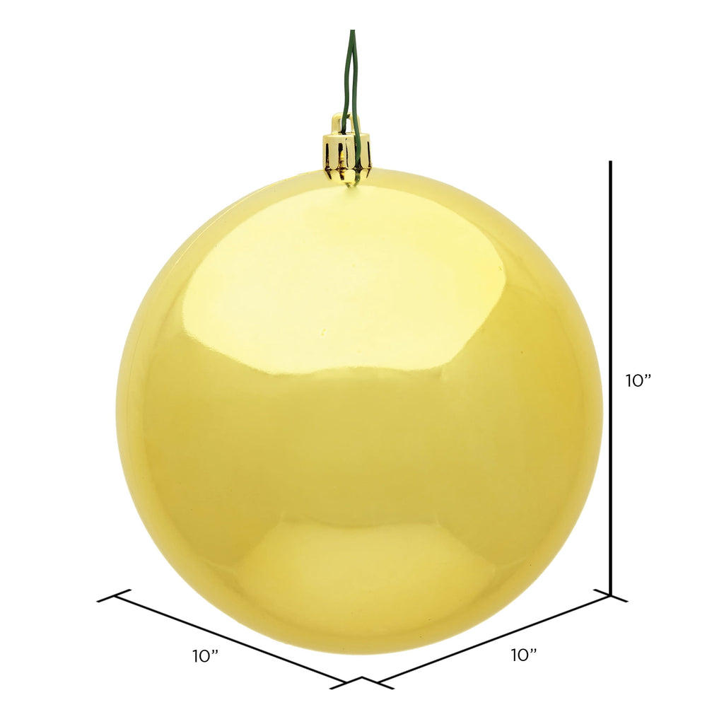 Vickerman 10" Sea Foam Candy Ball Ornament