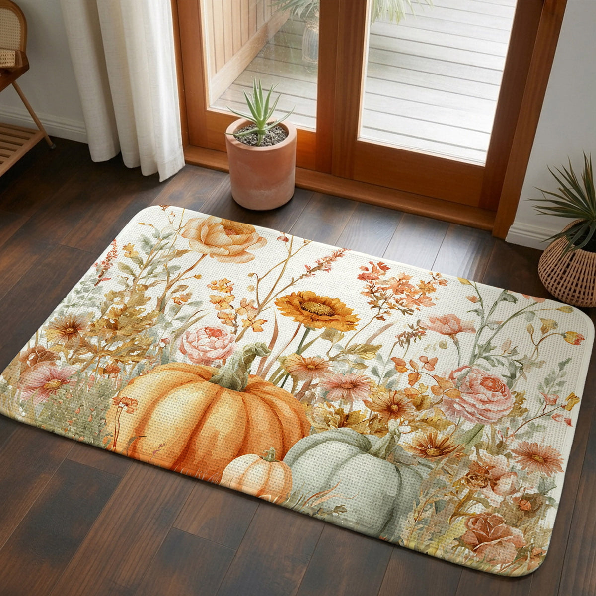 Hallway Runner Rug 31.5"x78.7",Christmas Gnomes Absorbent Non Slip Indoor Outdoor Carpet,Red Joy Pine Branches Cardinal Birds Low Profile Runner Rugs for Corridor Kitchen Laundry Room Entryway