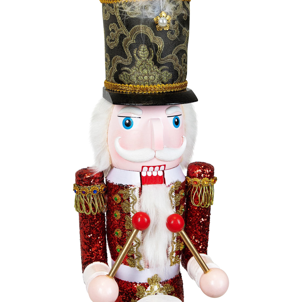 Northlight Glitter Christmas Nutcracker Drummer - 24"