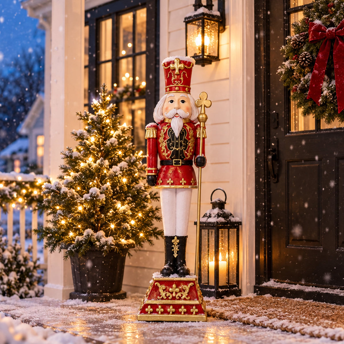 Sunnydaze 48" Victor the Regal Nutcracker Decorative Christmas Statue