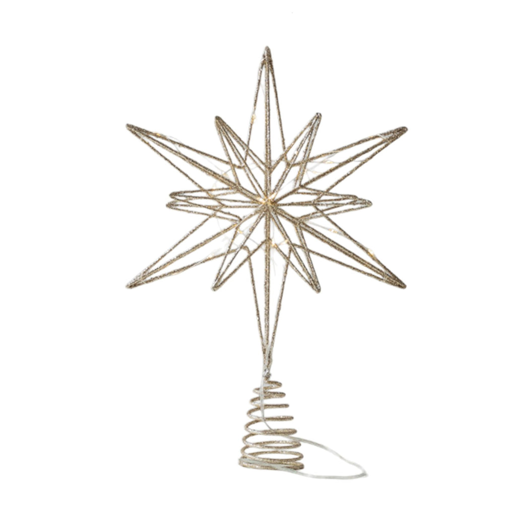 AuroraX Gold Room Lights Glitter Fall Stars Led Christmas Tree Topper Indoor Home Christmas Room Bedroom Decor