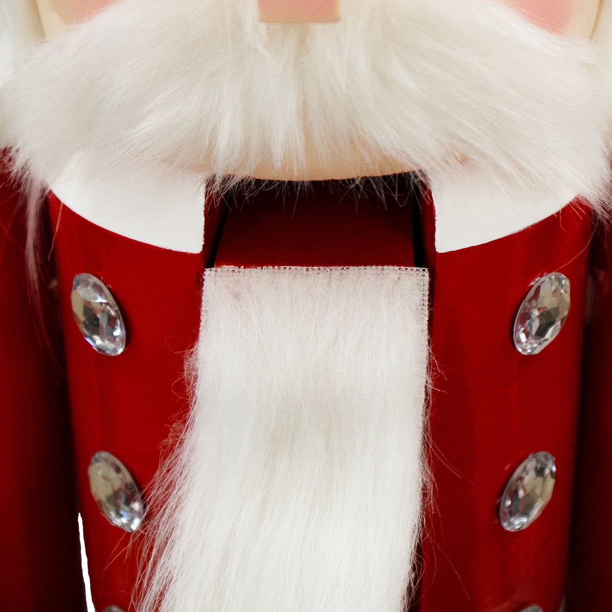 Giant Nutcracker Mr. Claus Statue - 5' Tall Lifesize Wooden Christmas Decor - Classic Santa Nutcracker Figure for Indoor/Outdoor Holiday Display - Red & White Christmas Ornament for Porch or Entryway