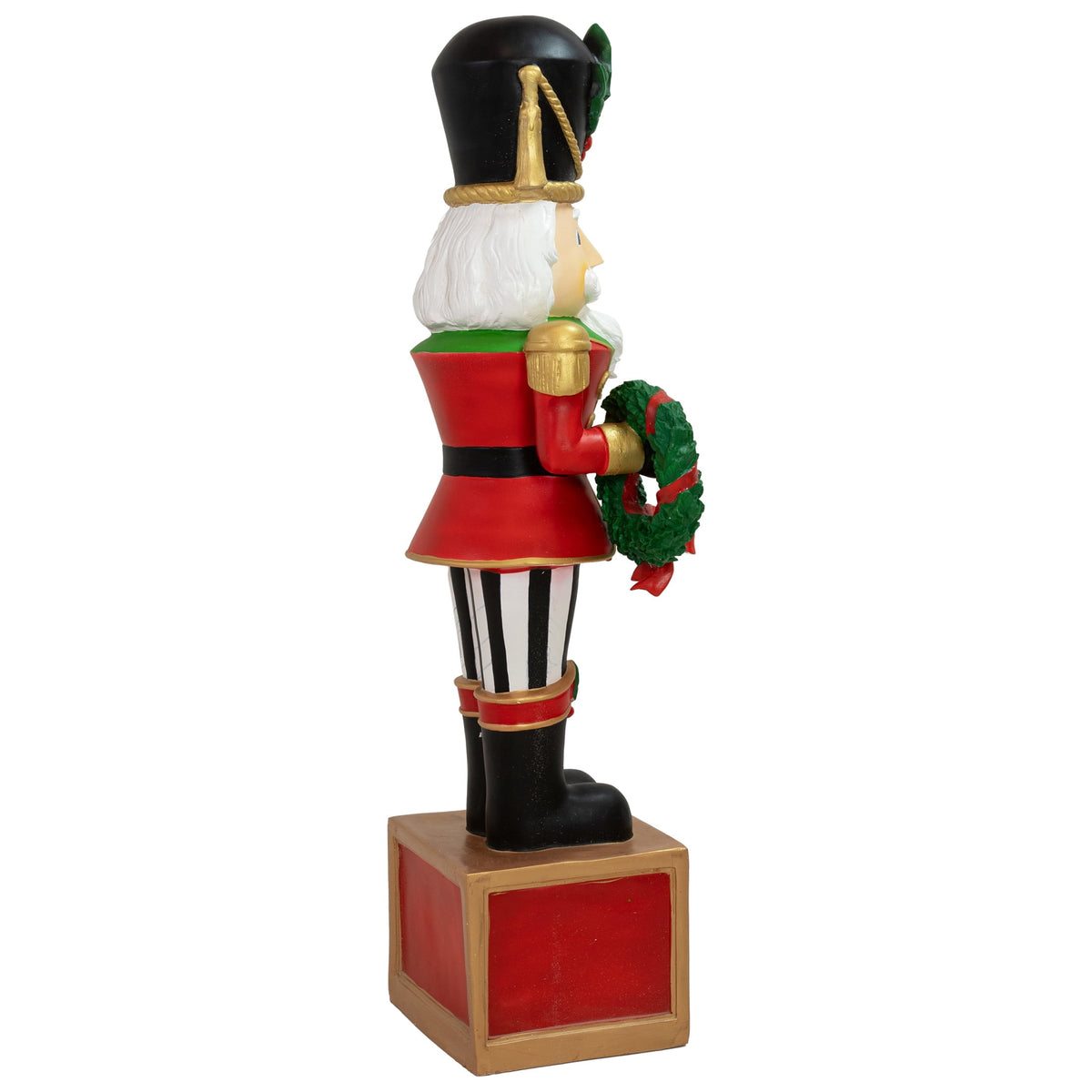 Sunnydaze Green Resin Karl the Christmas Nutcracker Statue, 48"