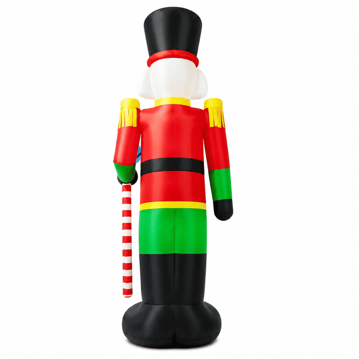 Yexmas 12FT Christmas Inflatable Nutcracker Soldier, Blow Up Yard Xmas Decor with LED Light&Candy Cane for Holiday Party Lawn Garden Outdoor Decor