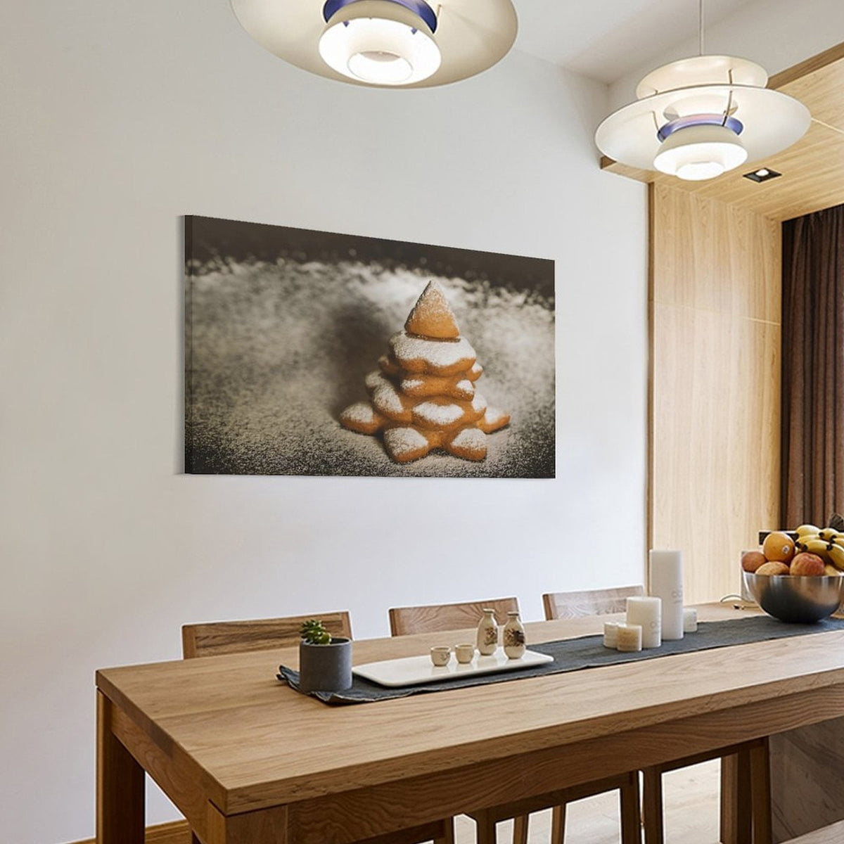 Christmas Cookies Wall Art Picture Painting Poster Canvas Print Posters Artworks Bedroom Living Room Decor 24x36inch(60x90cm)