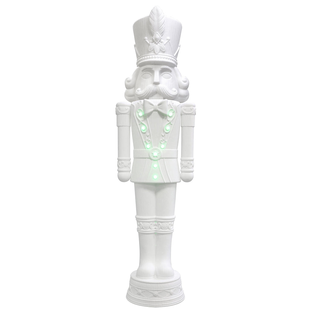 Giant Paint-it-Yourself Light-Up LED Nutcracker Christmas Decoration, White, 6.25', by Holiday Time