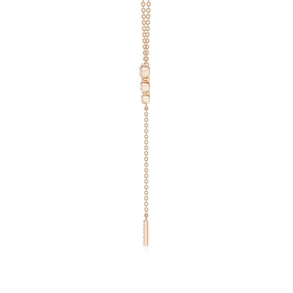 Angara Necklace - Natural Diamond Lariat Necklace in 14K Yellow Gold for Women | April Birthstone Jewelry, Birthday, Anniversary, Christmas, Jewelry Gift for Women