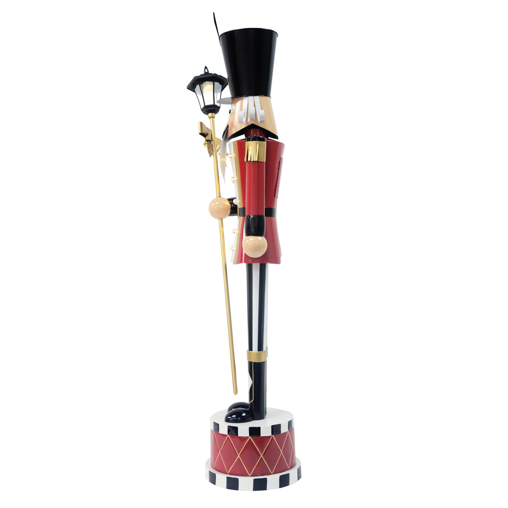 GDF Studio Classic Iron Nutcracker Decoration, Indoor Christmas Holiday Decoration