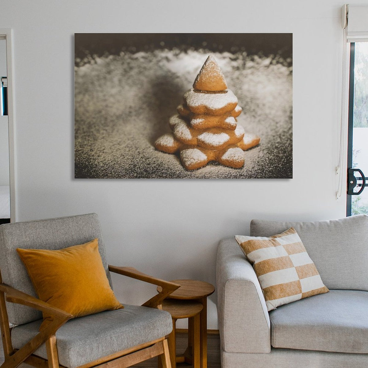Christmas Cookies Wall Art Picture Painting Poster Canvas Print Posters Artworks Bedroom Living Room Decor 24x36inch(60x90cm)
