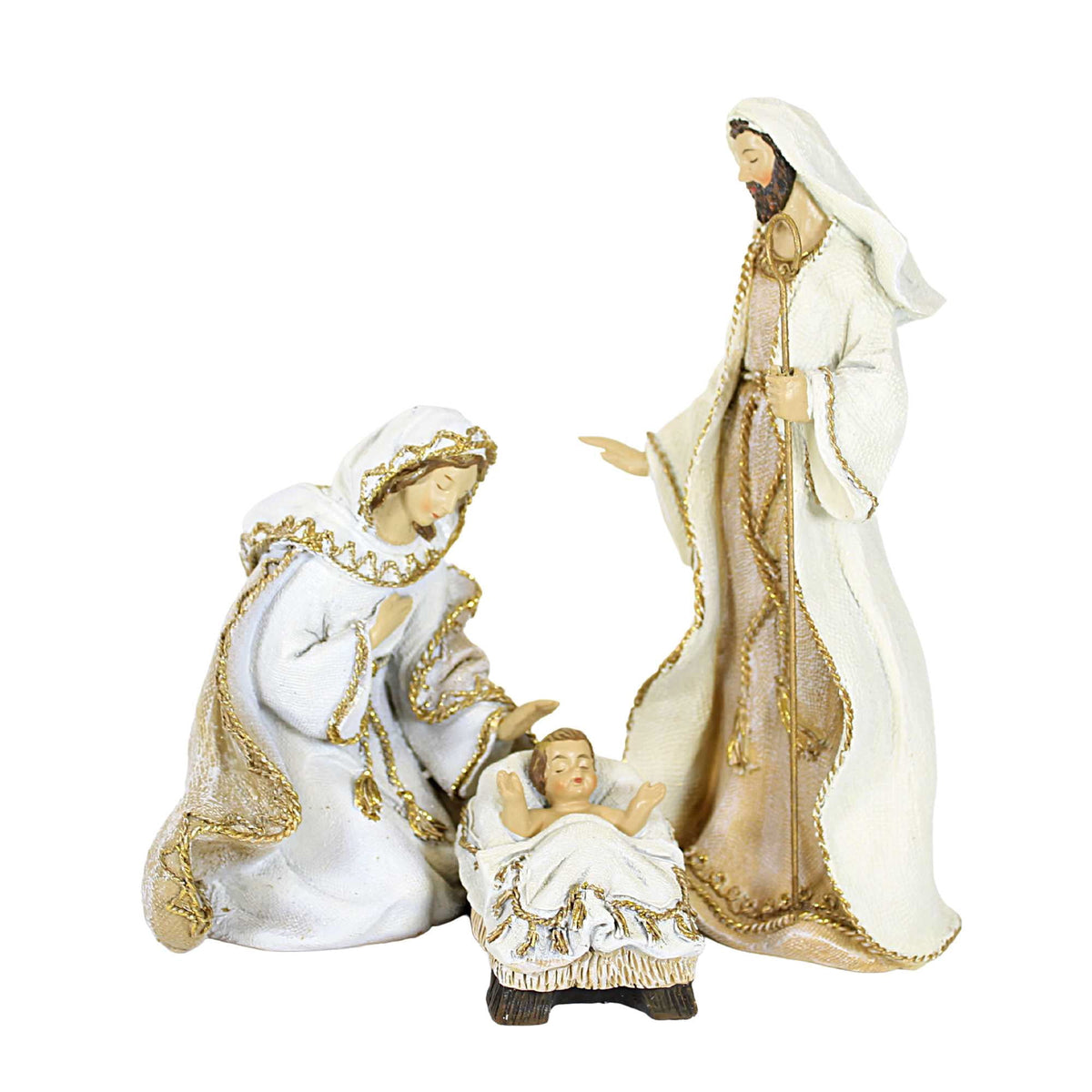 Roman Christmas - Seven Piece Woven Nativity Set 8.5" H, Christmas Collection, Resin, Nativities, Christmas Giftware, Inspirational, Durable, Long Lasting, Beautifully Detailed
