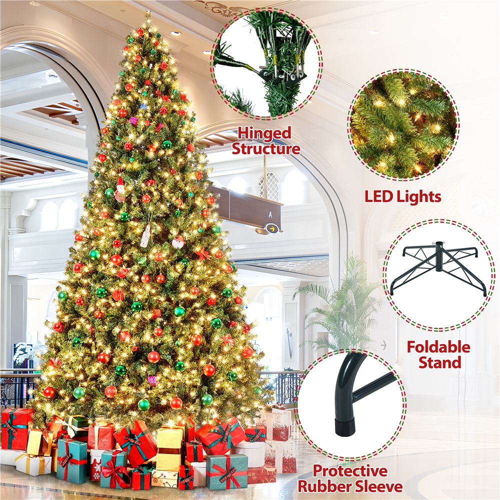 Alden Design 4ft Pre-lit Artificial Christmas Tree with 70 Incandescent Lights, Pink
