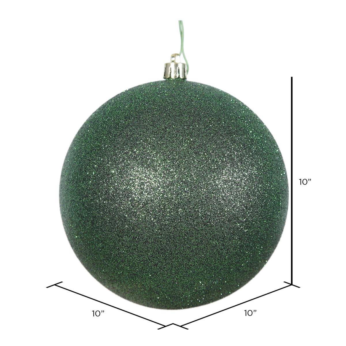Vickerman 10" Sea Foam Candy Ball Ornament