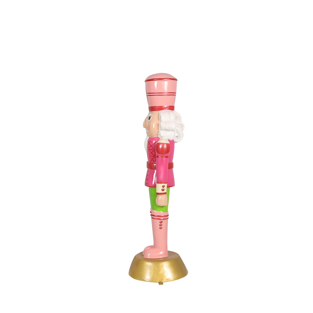 Universal Statues Commercial Size Outdoor Christmas Nutcracker Guard - 4' - Pink