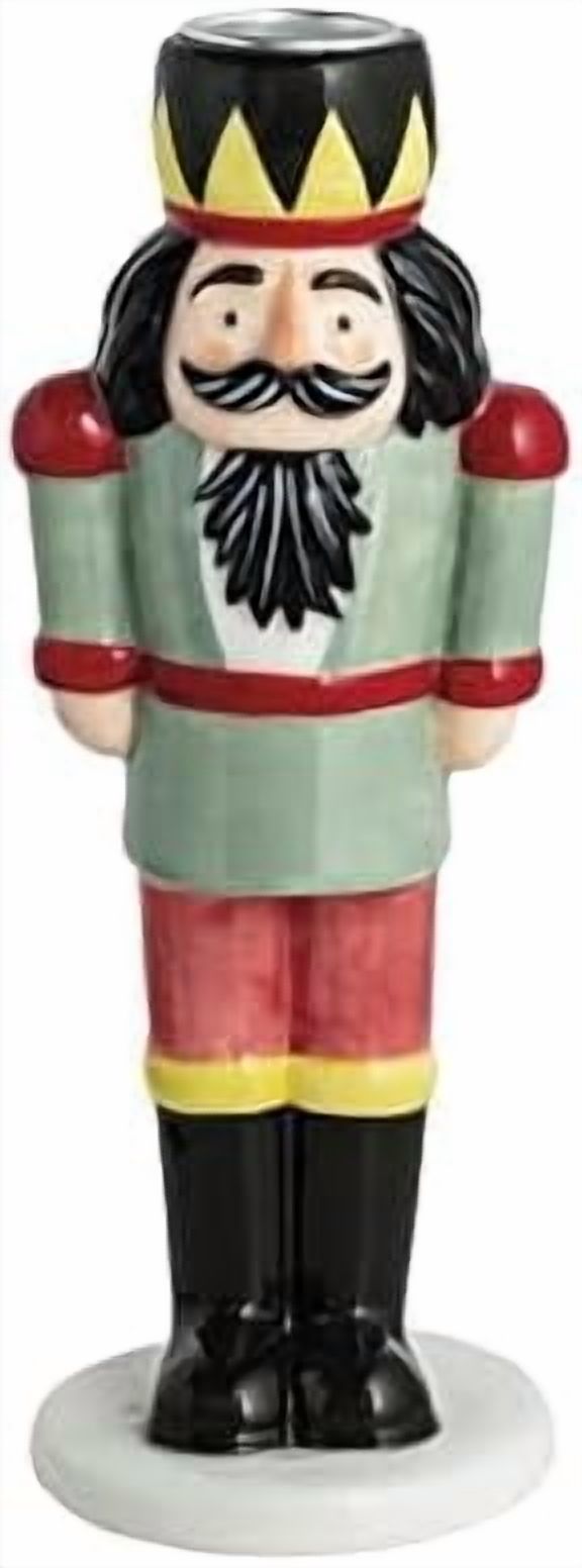 Mud Pie Christmas Small Nutcracker Taper Holder
