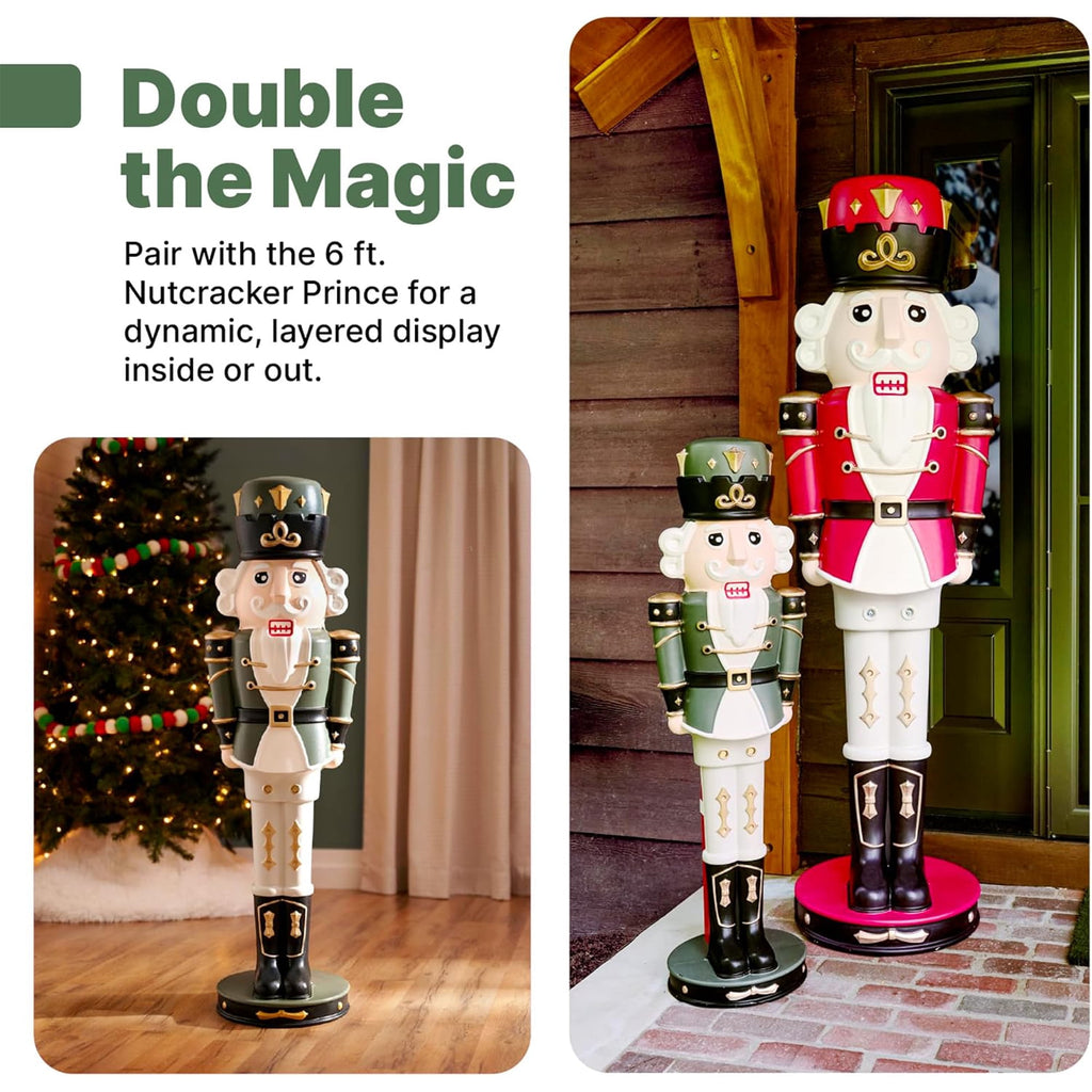 Step2 4 Foot Paintable Nutcracker Prince Jr Indoor Outdoor Holiday Christmas Decor, 2 Pack