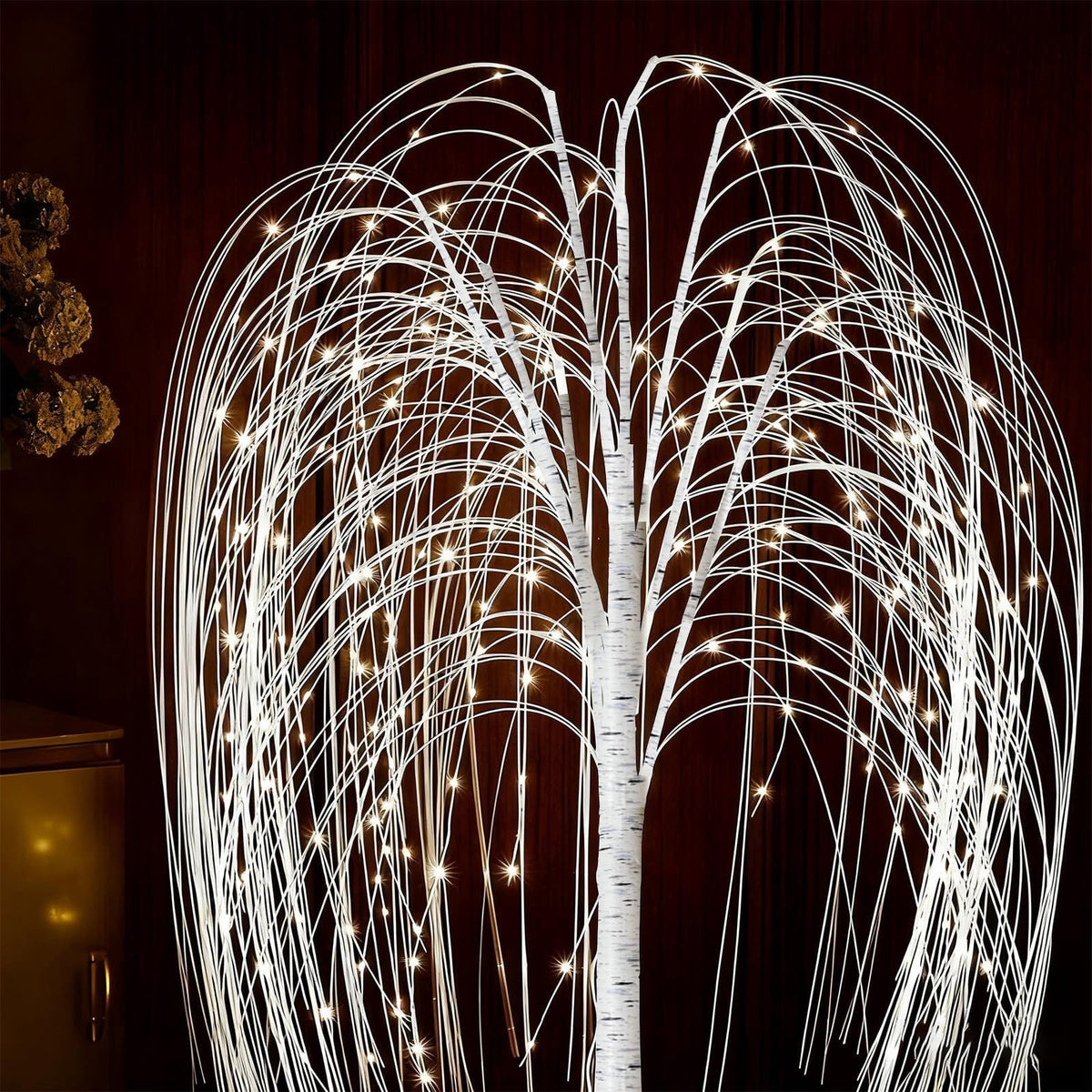 Clearance! Christmas Lighted Willow Tree, 71" Weeping Willow Tree with Remote Control, Pre-Lit Christmas Decor Tree for Home, Wedding, Party and Garden