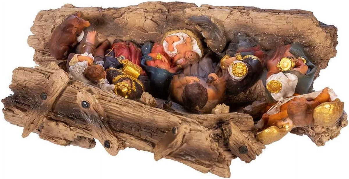 Kurt Adler 7-Inch Resin Nativity Table Piece, 11 Piece Set