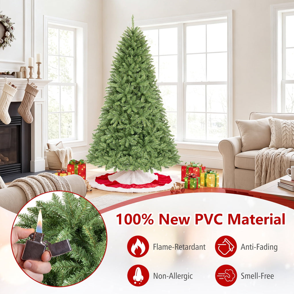 Costway 4 ft Artificial Christmas Tree with 559 Lush PVC Branch Tips & Folding Metal Stand
