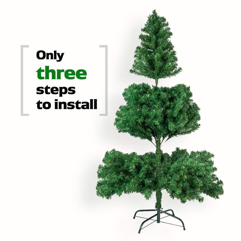 Ktaxon 5.5ft Artificial Full Christmas Tree with 850 Tips, Holiday Xmas Tree for Home Party Decoration, Includes Stand