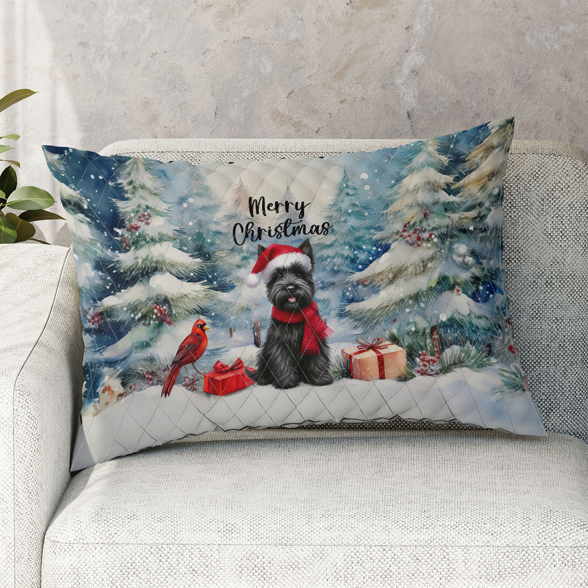 Merry Christmas French Bulldog Enjoys Woofmas Winter Xmas Holiday Quilt Bedding Set Dog Lover Gifts 1 Blanket Bed Cover 2 Pillowcases - 02022