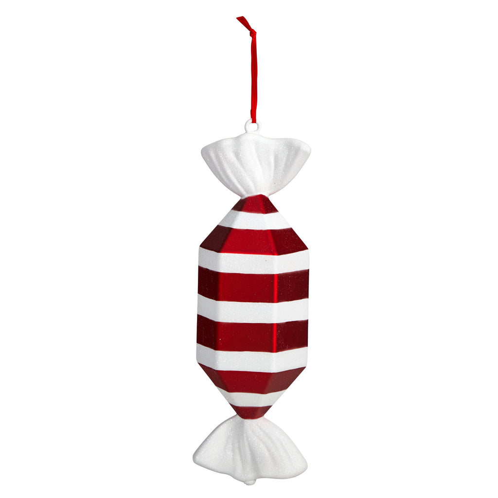 Nearly Natural 12" Holiday Assorted Polystyrene Christmas Jumbo Assorted Candy, Deluxe Shatterproof Ornament, 4 Count