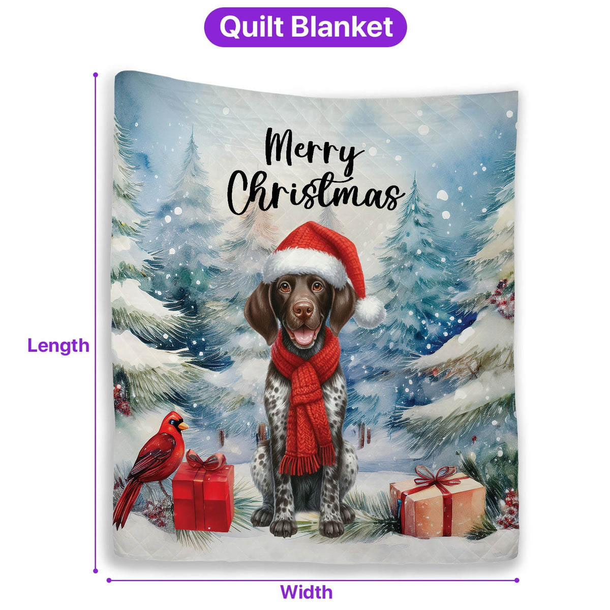 Merry Christmas French Bulldog Enjoys Woofmas Winter Xmas Holiday Quilt Bedding Set Dog Lover Gifts 1 Blanket Bed Cover 2 Pillowcases - 02022