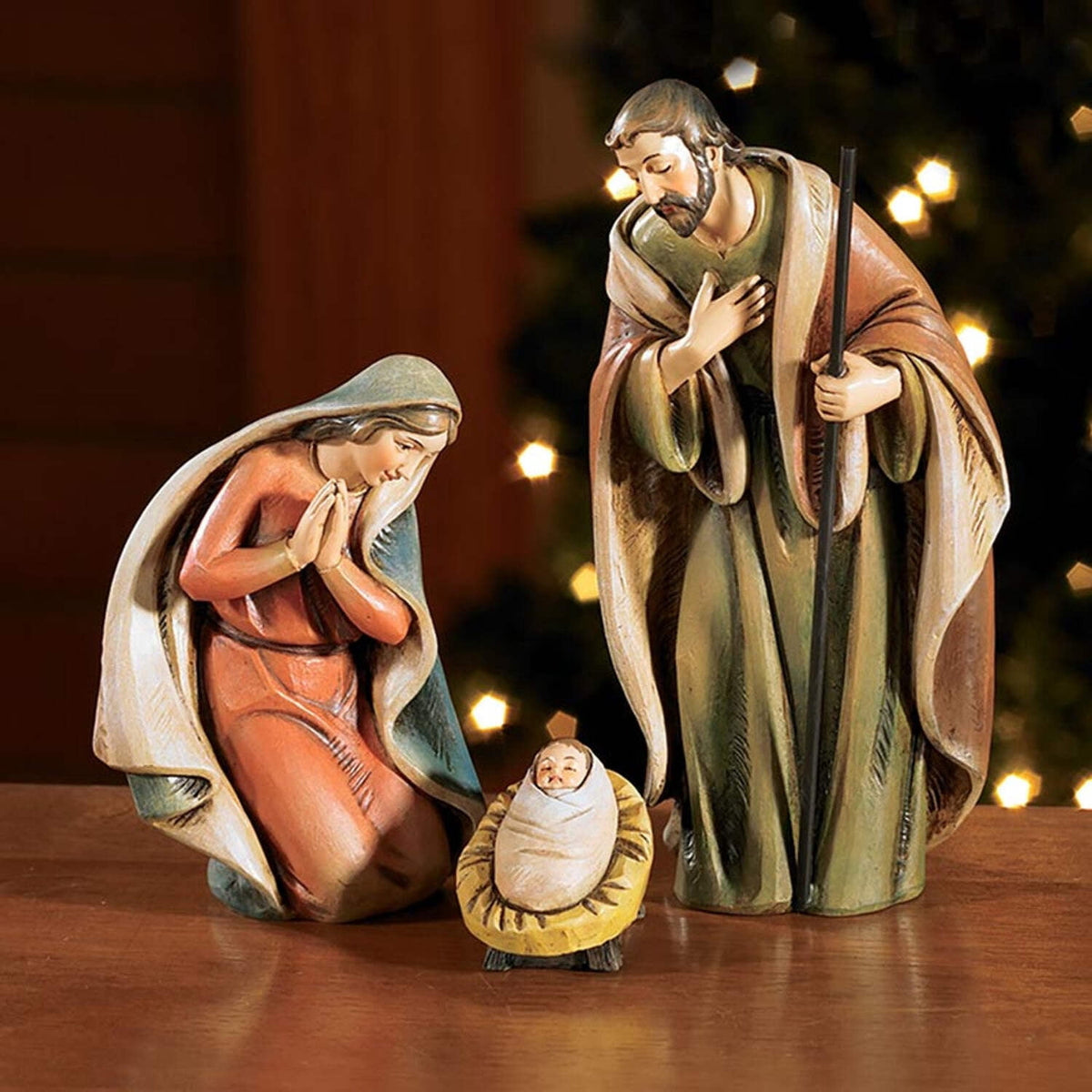 Avalon Gallery Nativity Set, 3-Piece, Holy Family