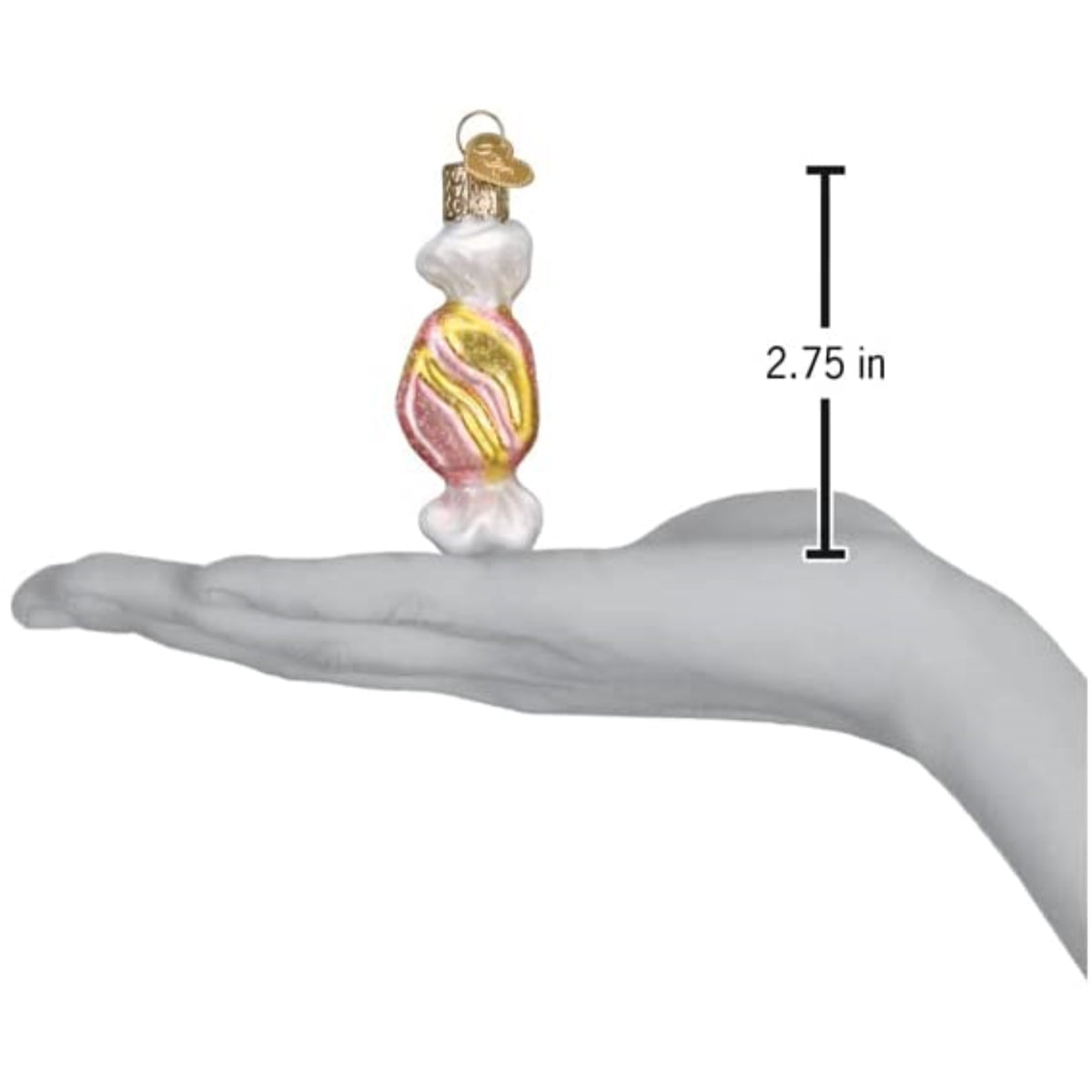 Old World Christmas Salt Water Taffy Set (3PC) Glass Blown Ornaments for Christmas Tree