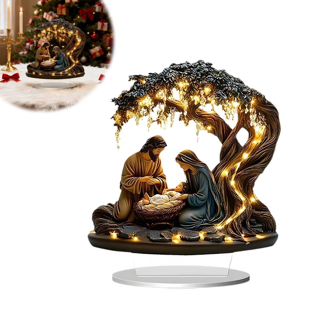 Acrylic Nativity Scene Desktop Decoration for Home Office