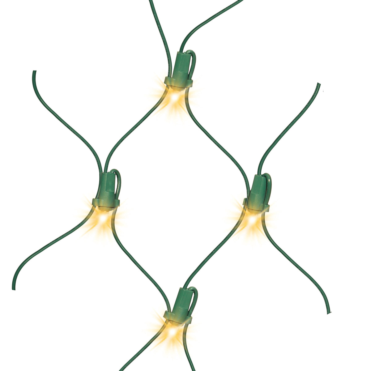 Indoor/Outdoor 150-Count LED Ribbon Christmas Net Lights, Warm White, Green Wire, 7.5' x 8", by Holiday Time